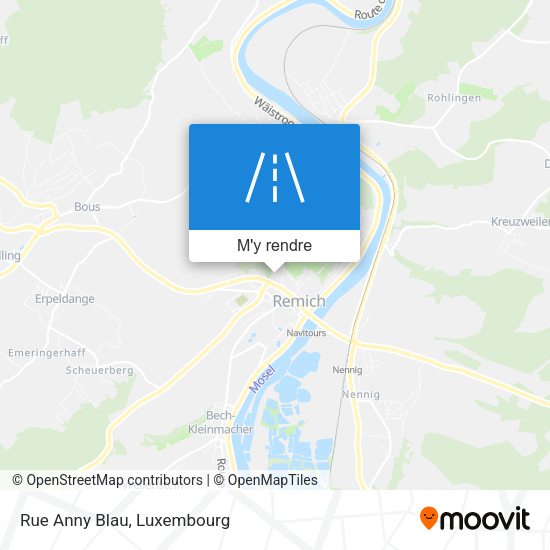 Rue Anny Blau plan