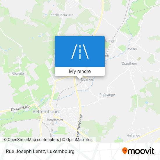 Rue Joseph Lentz plan