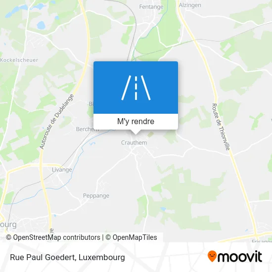 Rue Paul Goedert plan