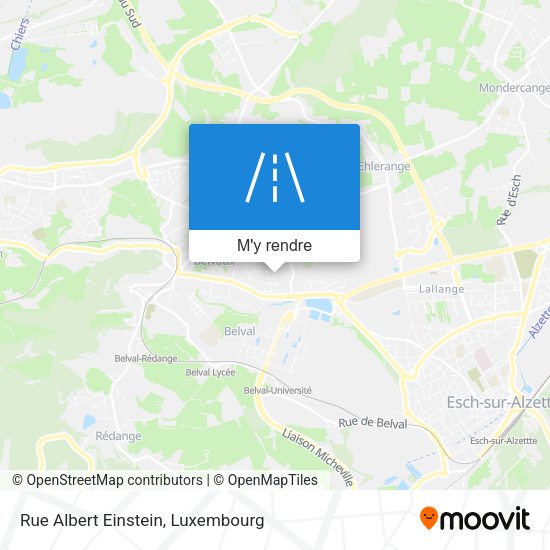 Rue Albert Einstein plan
