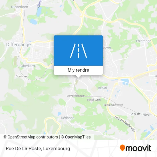Rue De La Poste plan