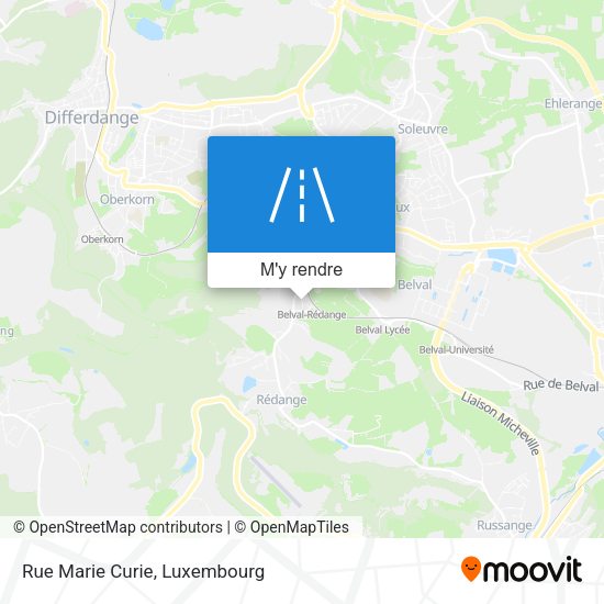 Rue Marie Curie plan