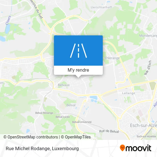Rue Michel Rodange plan