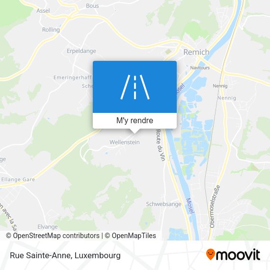 Rue Sainte-Anne plan