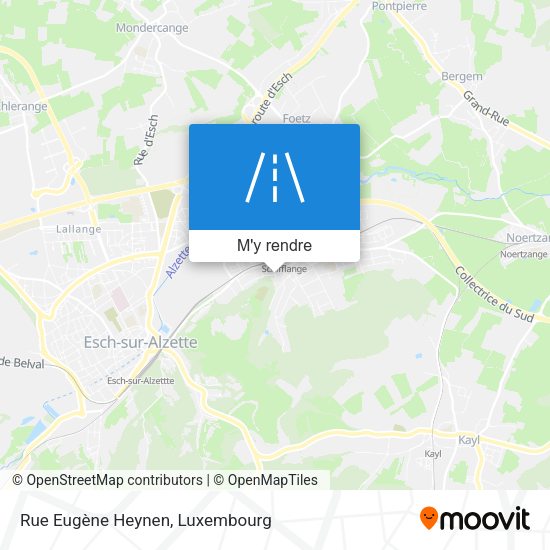 Rue Eugène Heynen plan