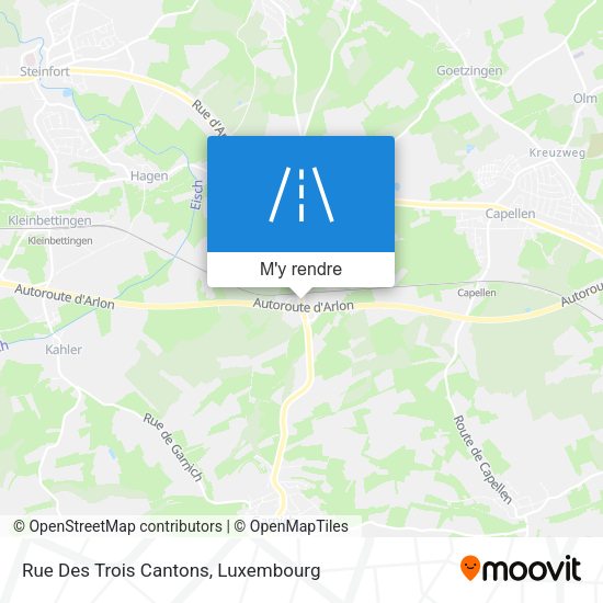Rue Des Trois Cantons plan