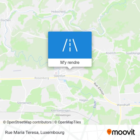 Rue Maria Teresa plan