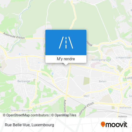 Rue Belle-Vue plan