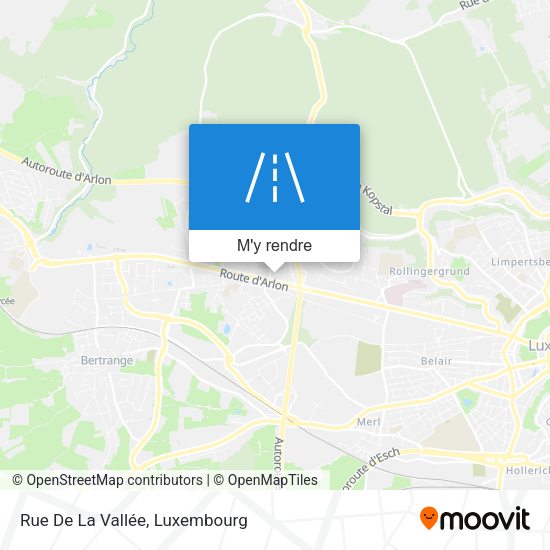 Rue De La Vallée plan