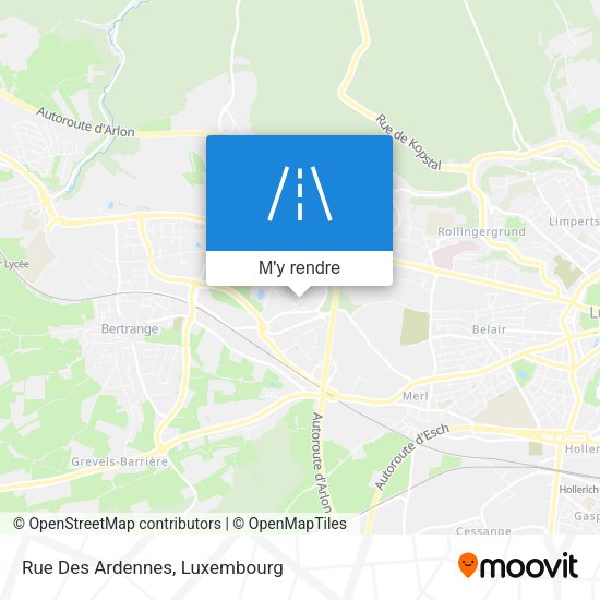 Rue Des Ardennes plan