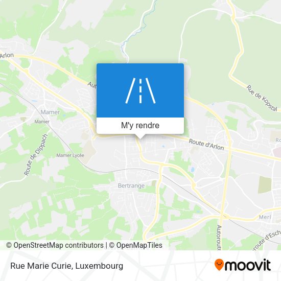 Rue Marie Curie plan