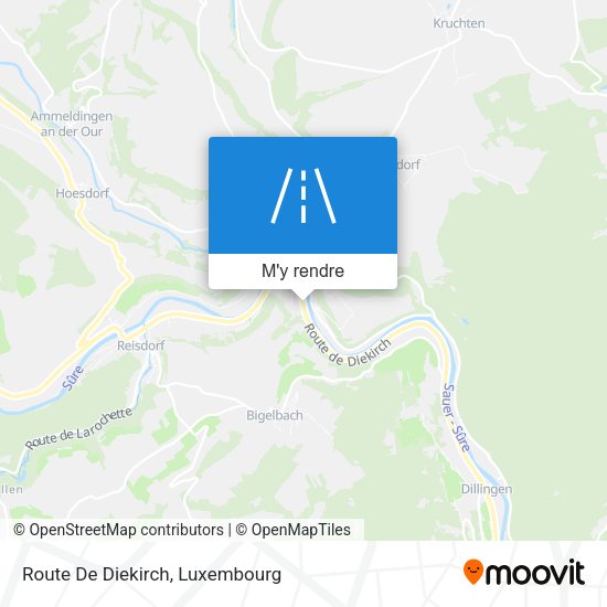Route De Diekirch plan
