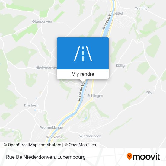 Rue De Niederdonven plan