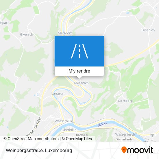 Weinbergsstraße plan