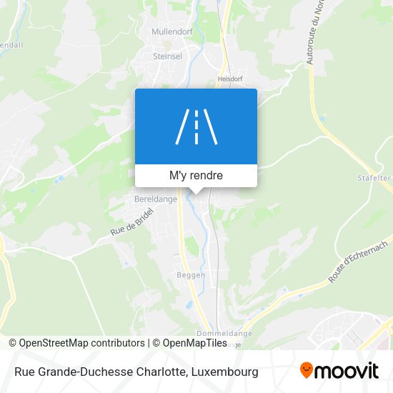 Rue Grande-Duchesse Charlotte plan