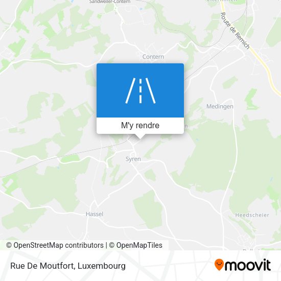 Rue De Moutfort plan