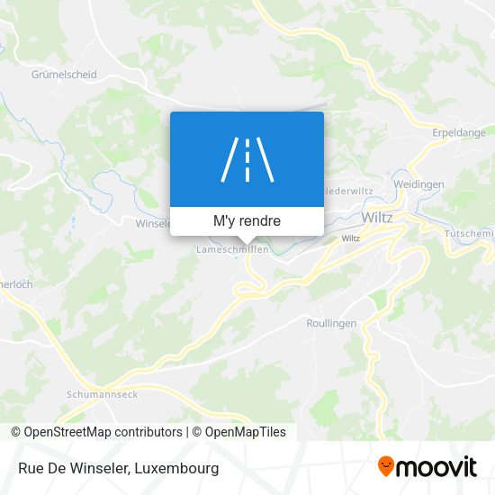 Rue De Winseler plan