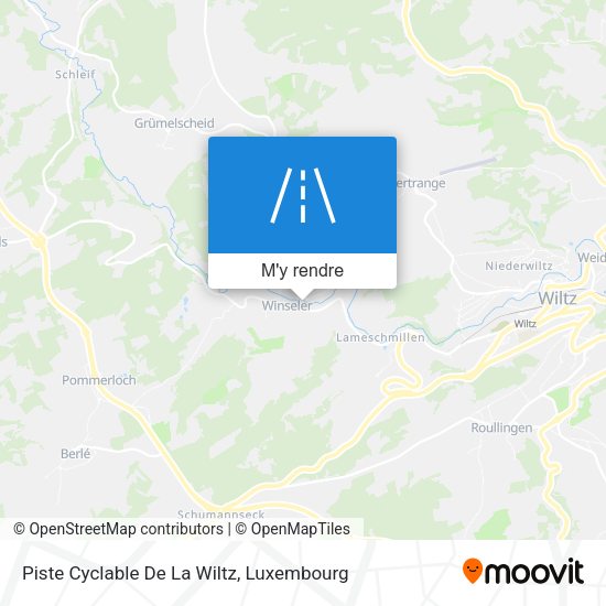 Piste Cyclable De La Wiltz plan