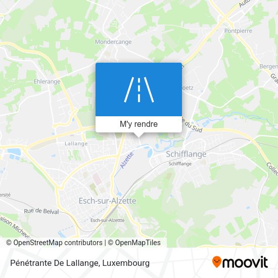 Pénétrante De Lallange plan