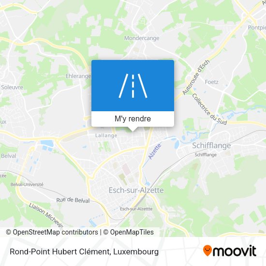 Rond-Point Hubert Clément plan
