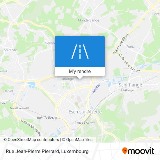 Rue Jean-Pierre Pierrard plan