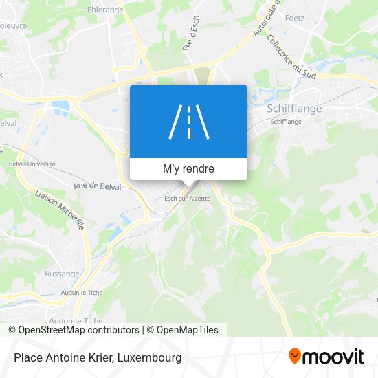 Place Antoine Krier plan