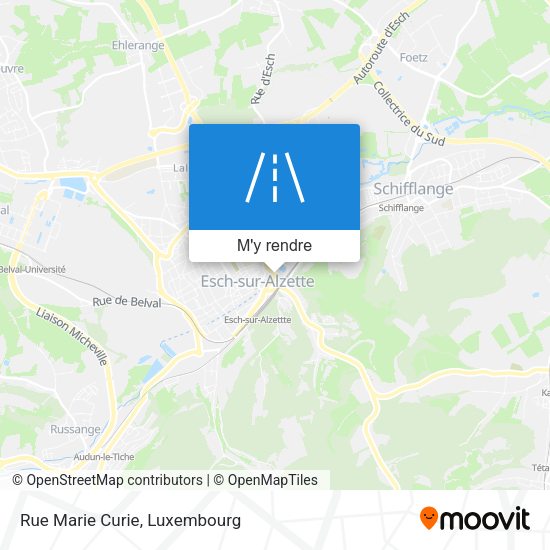 Rue Marie Curie plan