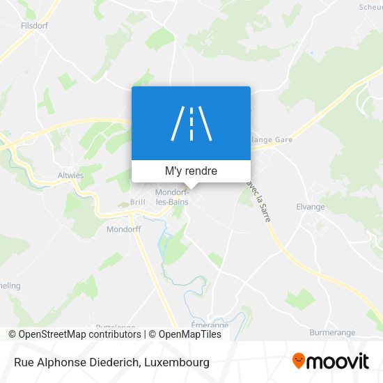 Rue Alphonse Diederich plan