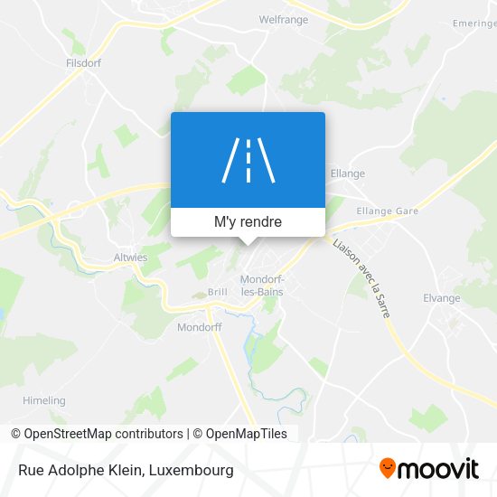 Rue Adolphe Klein plan