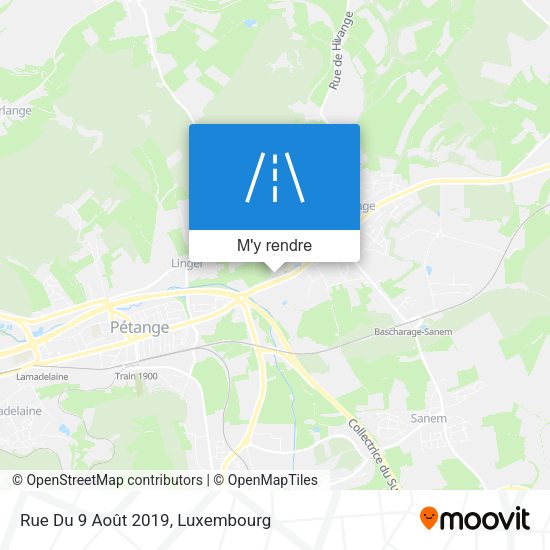 Rue Du 9 Août 2019 plan