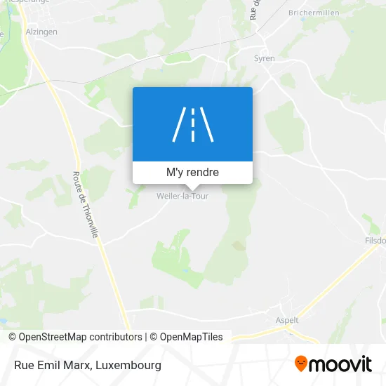 Rue Emil Marx plan