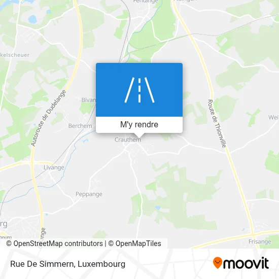 Rue De Simmern plan