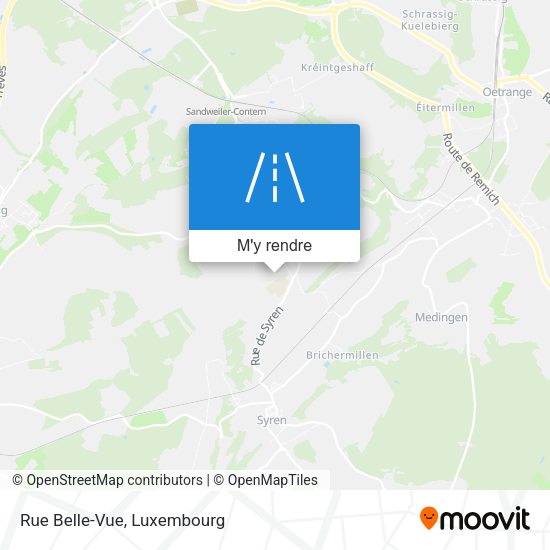 Rue Belle-Vue plan