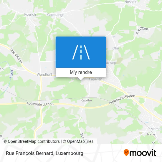 Rue François Bernard plan