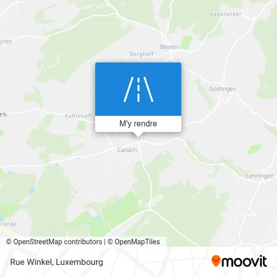 Rue Winkel plan