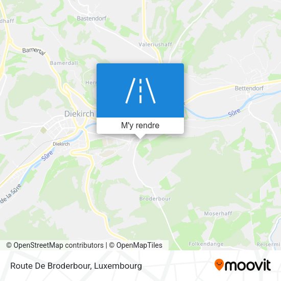 Route De Broderbour plan