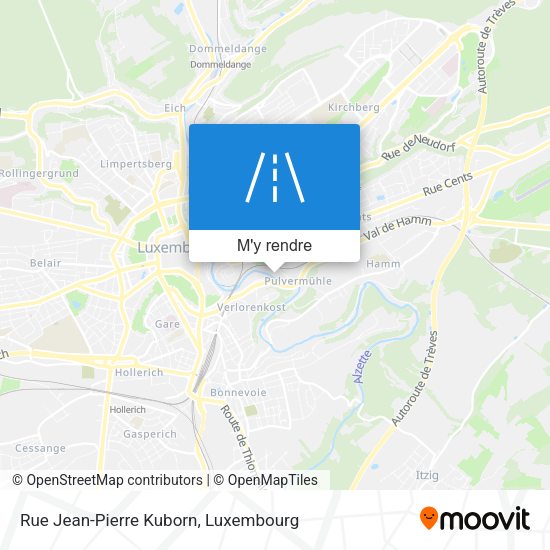 Rue Jean-Pierre Kuborn plan