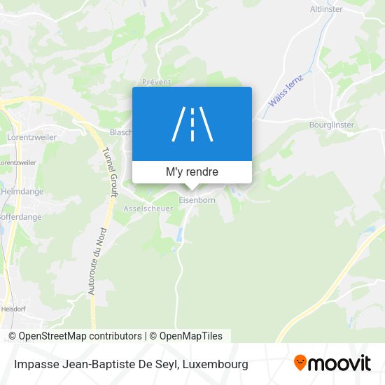 Impasse Jean-Baptiste De Seyl plan