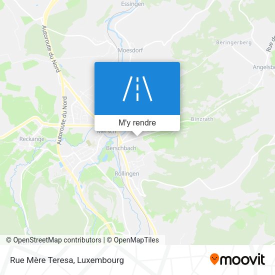 Rue Mère Teresa plan