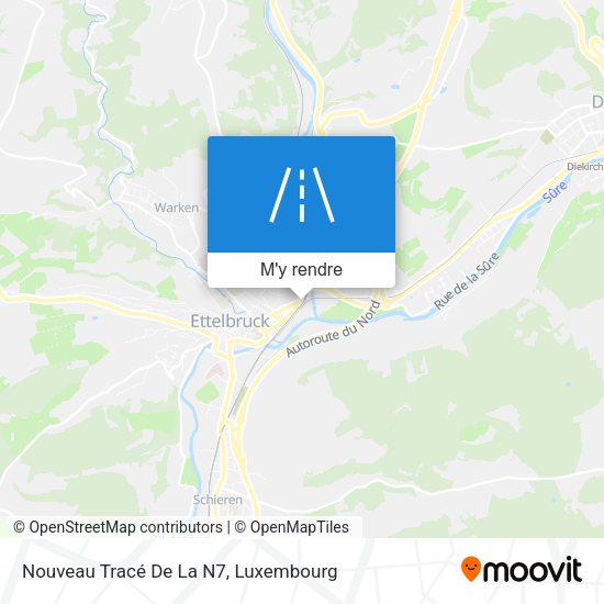 Nouveau Tracé De La N7 plan