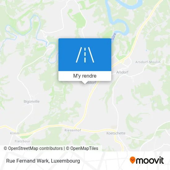 Rue Fernand Wark plan