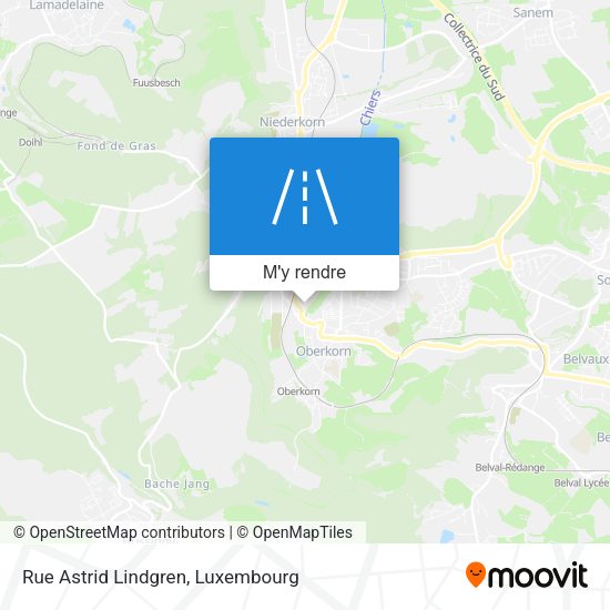 Rue Astrid Lindgren plan