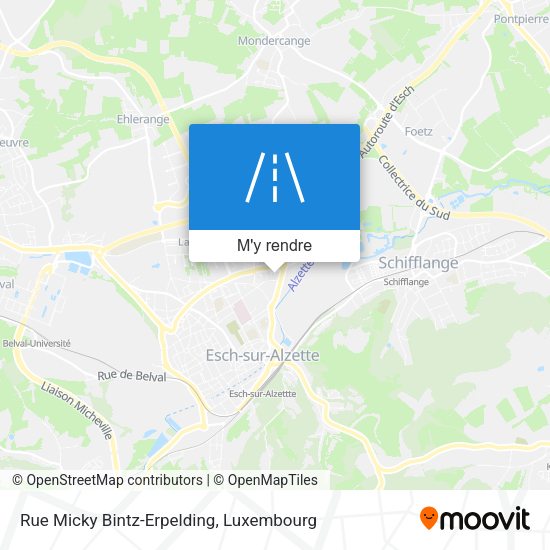 Rue Micky Bintz-Erpelding plan