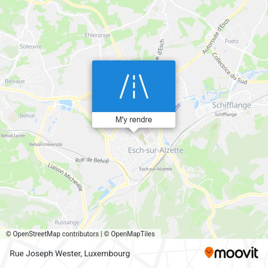 Rue Joseph Wester plan