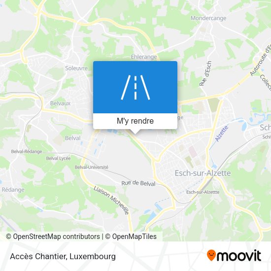 Accès Chantier plan