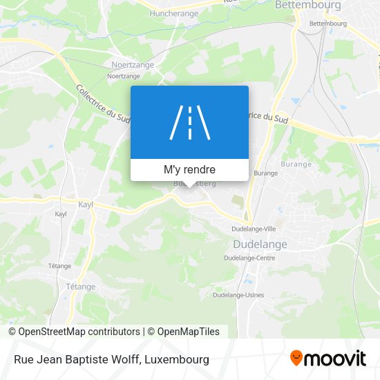 Rue Jean Baptiste Wolff plan
