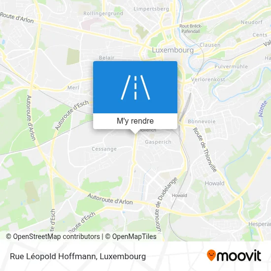 Rue Léopold Hoffmann plan