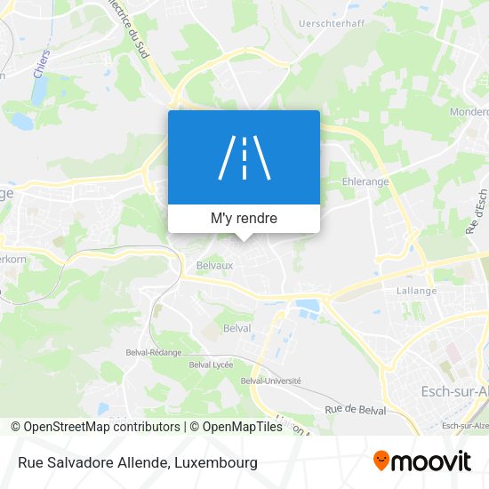 Rue Salvadore Allende plan