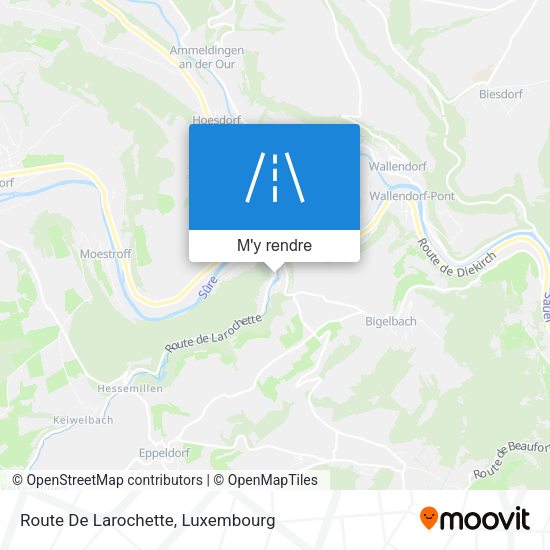 Route De Larochette plan