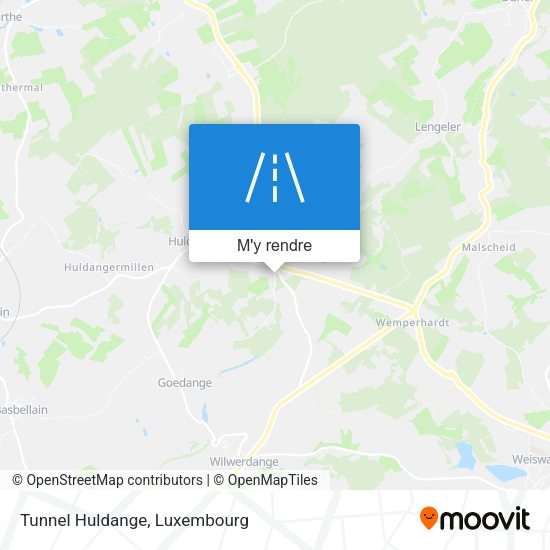 Tunnel Huldange plan